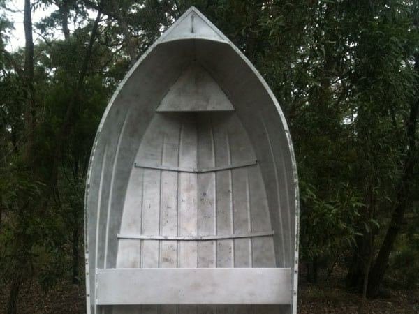 Aluminium Boat after blasting by Soda Tec