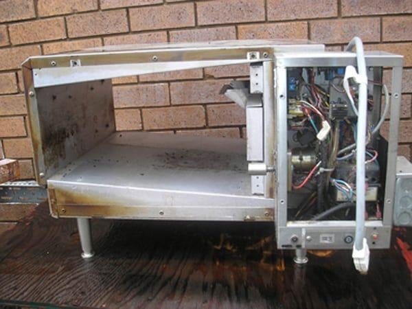 Commercial Kitchen Oven before blasting — Soda Tec job photo