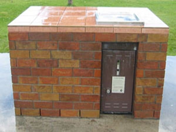 Council BBQ Graffiti after mobile graffiti removal