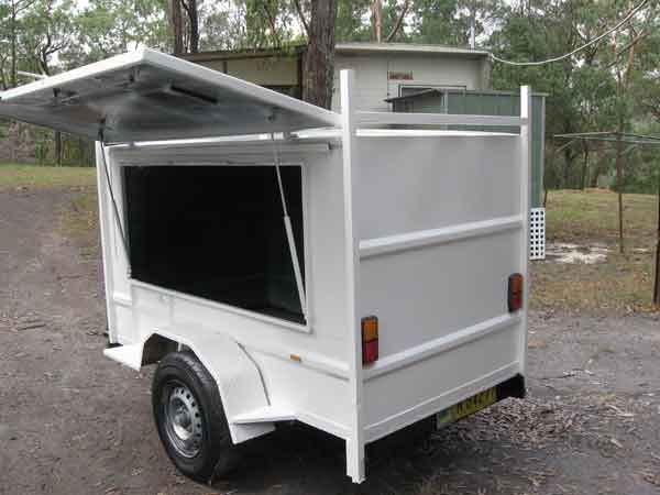 Box Trailer after mobile rust removal