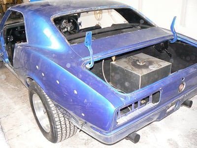 Soda Blasting Car Paint Stripping Before