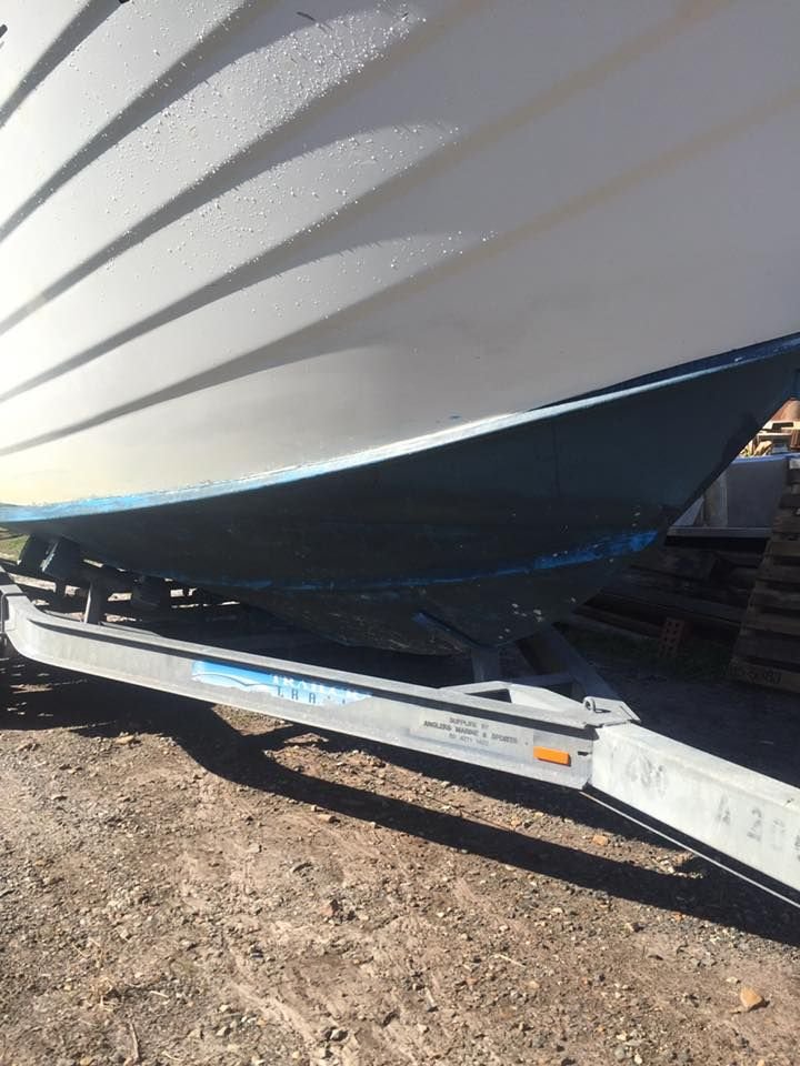 Boats Antifoul Removal Abrasive Blasting Before